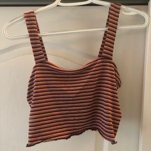 striped tank crop top